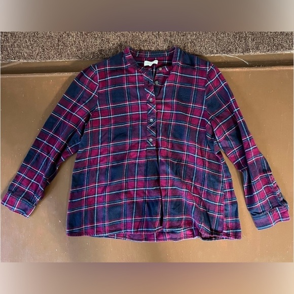 Lucky Brand Tops - Lucky Brand Red and Black Plaid Shirt - Women’s Medium